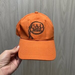 C-A-L Ranch Stores Baseball Cap Mens OSFA Orange Good Honda Embroidery Hat‎